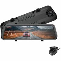 Adesso GekoGear Orbit D100 2 Channel 1080P Front / 1080P Rearview Mirror Dashcam, Black