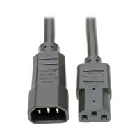 Eaton TrippLite Series P005-003 Heavy Duty Power Extension Cord 15A 14AWG C14 to C13 3' 3ft
