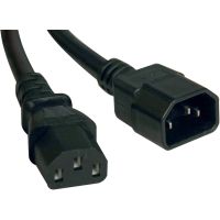Eaton Tripp Lite P005-010 Series Heavy-Duty PDU Power Cord, C13 to C14 - 15A, 250V, 14 AWG, 10 ft. (3.05 m), Black - power cable