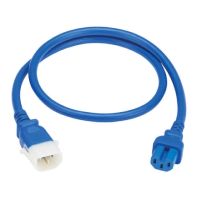 EATON TRIPP LITE SERIES P018-E03-ABL-6 PDU POWER CORD C15 TO P-LOCK C14 HEAVY-DUTY 15A 250V 14AWG 3FT