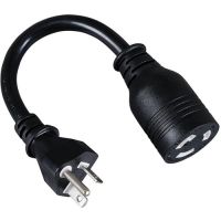 Eaton Tripp Lite Series P044-06I Power Cord Adapter NEMA L5-20R to NEMA 5-20P Heavy-Duty 20A 120V 12 AWG 8.66-in. 21.99 cm Black