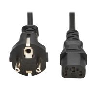 EATON P054-02M-EU PDU POWER CORD, SCHUKO TO C13 - 10A, 100-250V, H05VV-F, 2 M (6.6 FT.), BLACK