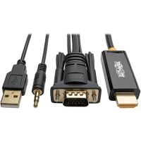 EATON P116-006-HDMI-A Tripp Lite VGA to HDMI Adapter Cable with Audio, HD15 & 3.5mm to HDMI