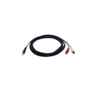 EATON TRIPP LITE SERIES P314-006 3.5 MM MINI STEREO TO RCA AUDIO Y SPLITTER ADAPTER CABLE