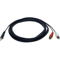 Eaton Tripp Lite Series P314-012 3.5 mm Mini Stereo to RCA Audio Y Splitter Adapter Cable (M/2xM), 12 ft. (3.7 m)