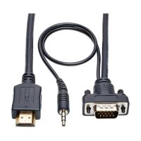 EATON P566-006-VGA-A Tripp Lite Series HDMI to VGA Active Adapter Cable with Audio, Low-Profile Connector