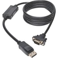 Eaton Tripp Lite Series P581-006-VGA-V2 DisplayPort 1.2 to VGA Active Adapter Cable (DP with Latches to HD15 M/M), 6 ft. (1.8 m), TAA