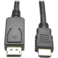 EATON P582-006-V2-ACT Tripp Lite Series DisplayPort 1.2 to HDMI Active Adapter Cable, Left Connector