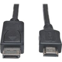 EATON P582-015 Tripp Lite Series DisplayPort to HDMI Adapter Cable, Left Connector