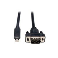 EATON P586-006-VGA-V2 Tripp Lite Series Mini DisplayPort to VGA Active Adapter Cable, Left Connector, Male