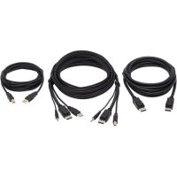 EATON P783-010-DPU DISPLAYPORT KVM CABLE KIT - DP, USB, 3.5 MM - 3.5MM,DISPLAYPORT,USB-A LEFT CONNE