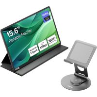 Plugable PDMON-STAND 15.6" USB-C Portable Monitor with Universal Tablet Stand