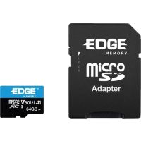 EDGE MEMORY PE256692 64GB MICROSDXC VSC (V30 U3) MEMORY CARD WITH ADAPTER
