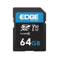 EDGE MEMORY PE256791 64GB SDXC VSC (V30 U3) MEMORY CARD