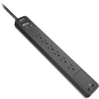 APC PE6U2 Essential SurgeArrest 6-Outlet Surge Protector with USB Charging (Black)