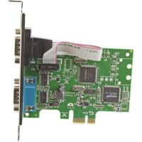 StarTech 2-Port PCI Express Serial Card with 16C1050 UART - RS232 - PEX2S1050
