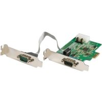 StarTech PEX2S953LP 2-port PCI Express RS232 Serial Adapter Card, PCIe Serial DB9 Controller Card 16950 UART, Low Profile, TAA