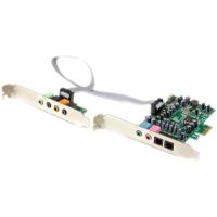 StarTech 7.1-Channel 24-bit 192 kHz PCIe Sound Card with Header Bracket & 10-Pin Cable - PEXSOUND7CH