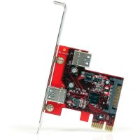 StarTech 2 port PCI Express SuperSpeed USB 3.0 Card with UASP Support - 5Gbps - 1 Internal 1 External - TAA - PEXUSB3S11