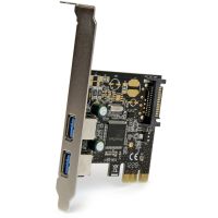 StarTech 2 Port PCI Express PCIe USB 3.0 Controller Card w SATA Power - PEXUSB3S23