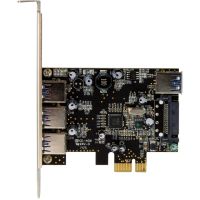StarTech 4 Port PCI Express USB 3.0 Card - 3 External and 1 Internal - PEXUSB3S42