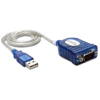 PLUGABLE TECHNOLOGIES PL2303-DB9 USB to Serial RS-232 Adapter (5ft) COM Retention - Windows, Mac, Linux  