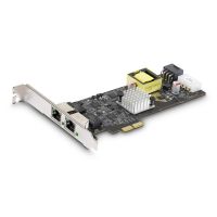 StarTech PR22GIP-NETWORK-CARD 2-Port 2.5Gbps PCI Express PoE Network Card, Intel I225-V, PCIe 802.3af/at PoE+ Multi-Gigabit Ethernet NIC