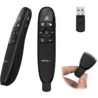 StarTech PRESREMOTEG Wireless Presentation Remote with Green Laser Pointer, 90ft, USB Presentation Clicker for Mac/Windows, TAA