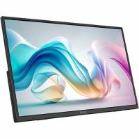 MSI Pro MP165 E6 Portable Monitor, Matte Black, 15.6" screen