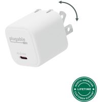 Plugable PS-30C1W 30W GaN USB-C Wall Charger (White)