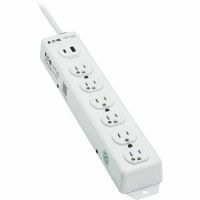 Eaton Tripp Lite series PS-602-HGUSB UL 1363 Medical Hospital Power Strip 6 Outlets USB Charging Antimicrobial 2ft Cord