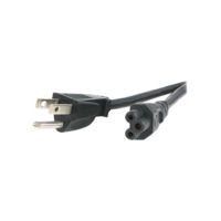 StarTech 10ft/3m Laptop Power Cord, NEMA 1-15P to C5 (Clover Leaf) Power Cable, 10A 125V, 18AWG - PXT101NB3S10