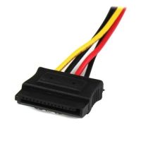 StarTech PYO2LP4LSATA 12in LP4 to 2x Latching SATA Power Y Cable Splitter Adapter - 4 Pin LP4 to Dual SATA Y Splitter