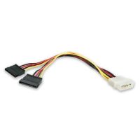 StarTech LP4 Male to 2x SATA Power Cable Y Adapter (1') - PYO2LP4SATA