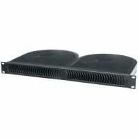 Middle Atlantic QBP-2 Quiet Blower Panel (1 RU, Black Powder Coat)