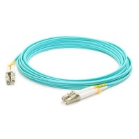 ADD-ON QK735A-AO 15M LC to LC Aqua OM4 Duplex OFNR Fiber Patch Cable