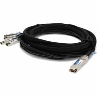 ADD-ON QSFP-4SFP-PDAC3M-AO MSA and TAA Compliant 40GBASE-CU QSFP+ to 4XSFP+ Direct Attach Cable, Passive, 3M