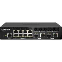 QNAP QSW-M2108R-2C-US 8-Port Managed Switch with SFP+ (Half-Rack)