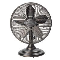 Lasko R12210 12" 3-Speed Oscillating Classic Metal Table Fan with Tilt-Back, Bronze