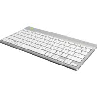R-GO RGOCOUSWDWH Ergonomic Compact Break Keyboard, QWERTY (US), White, Wired