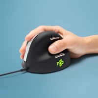 R-GO RGOHELA Ergonomic Mouse, Large (Hand Size Above 185mm), Right Handed, Wired