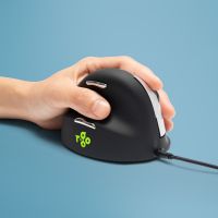 R-GO RGOHELELA Ergonomic Mouse, Large (Hand Size Above 185mm), Left Handed, Wired