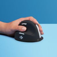 R-GO RGOHELELAWL Ergonomic Mouse, Large (Hand Size Above 185mm), Left Handed, Wireless
