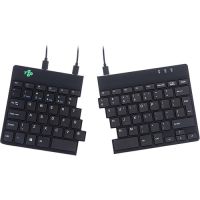 R-GO RGOSP-USWIBL Ergonomic Keyboard, Split Keyboard with Break Light, QWERTY (US), Black, Wired