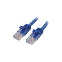 StarTech Cat5e Ethernet Cable 1 ft Blue - Cat 5e Snagless Patch Cable - RJ45PATCH1