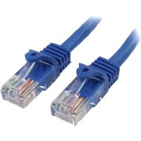 StarTech Cat5e Ethernet Cable 15 ft Blue - Cat 5e Snagless Patch Cable - RJ45PATCH15