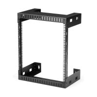 StarTech 2-Post 12U Heavy-Duty Wall-Mount Network Rack, 19" Open Frame Server Rack, Wall Mount Data / Computer Rack - RK12WALLO