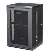 StarTech RK1820WALHM 4-Post 18U Wall Mount Network Cabinet, 19 Hinged Wall-Mounted Server Rack Enclosure for IT Equipment