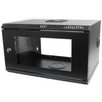 StarTech 6 RU 19" Wall Mount Server Rack Cabinet with Acrylic Door (Black) - RK619WALL