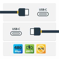 StarTech 6.6ft (2m) USB-C Fast Charging Cable, Rugged, Charge & Sync, 60W (3A) PD, USB 2.0, White TPE Jacket - RUSB2CC2MW